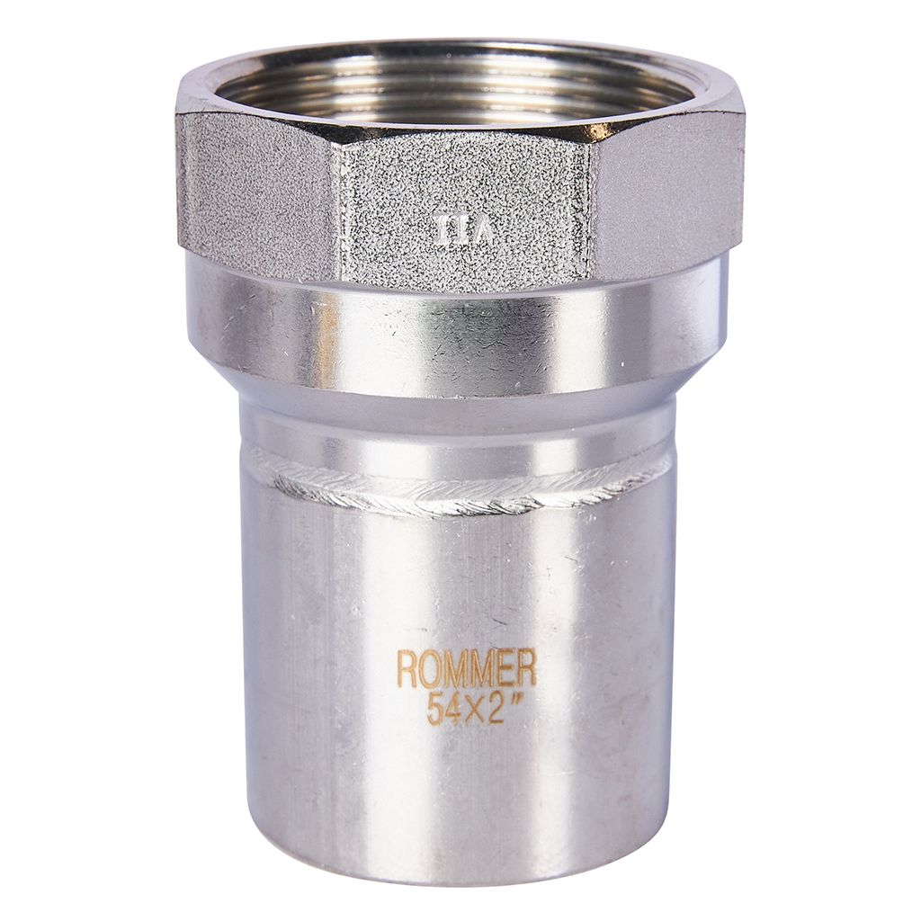 Вставка ROMMER переходная НПр-ВР, 54х2, из нержавеющей стали прессовой, RSS-1023-000542