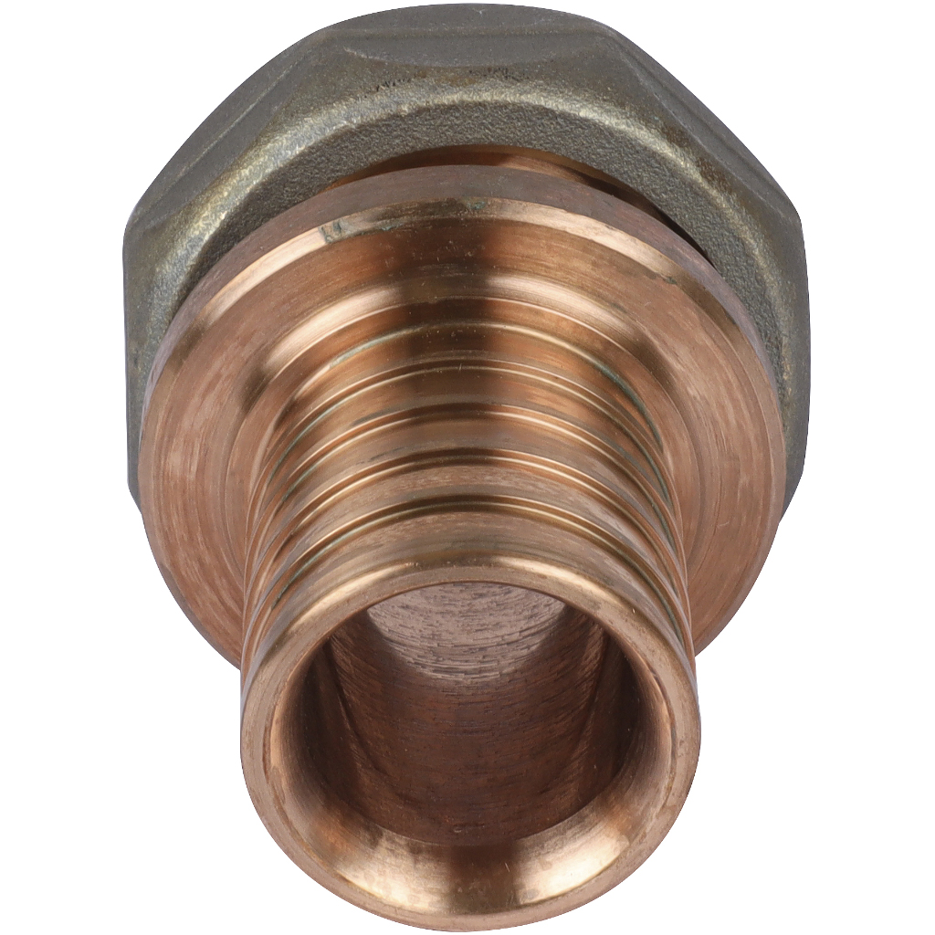 Переходник РЕХАУ RAUTITAN с накидной гайкой 40-G 1 1/2 RX+ для труб из сшитого полиэтилена аксиальный, 14563441001