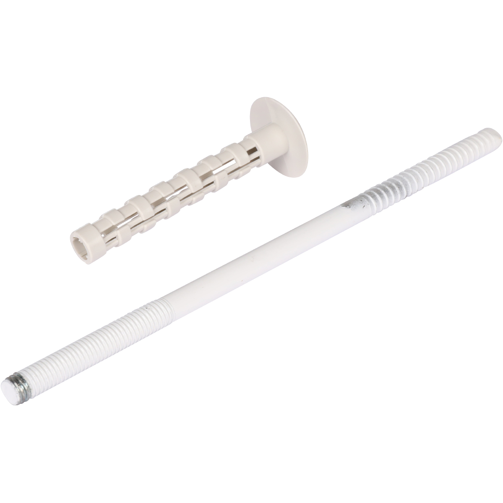 Крепление к стене металлическое белое ROMMER D80 (хомут), RCA-0080-020111