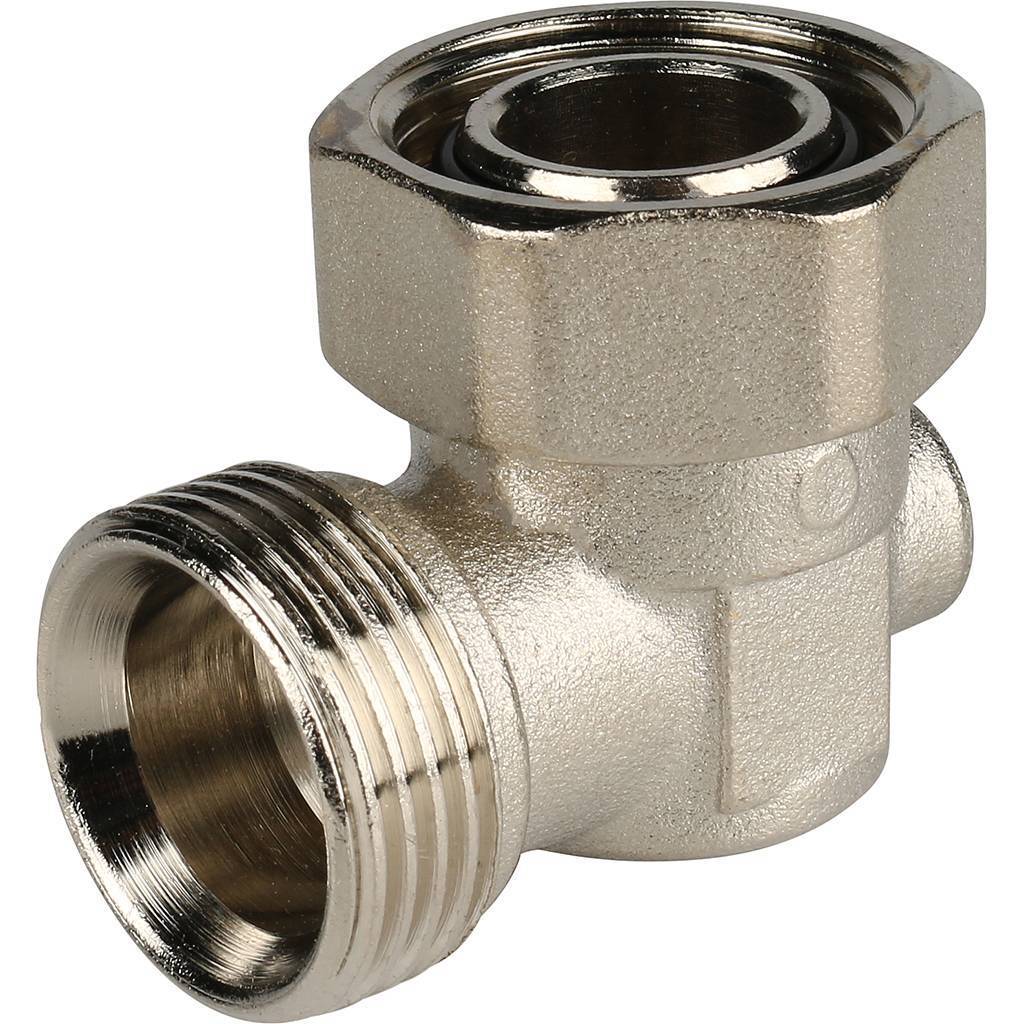 Узел нижнего подключения для радиатора STOUT угловой, раздельный 3/4, SVH-0006-000020