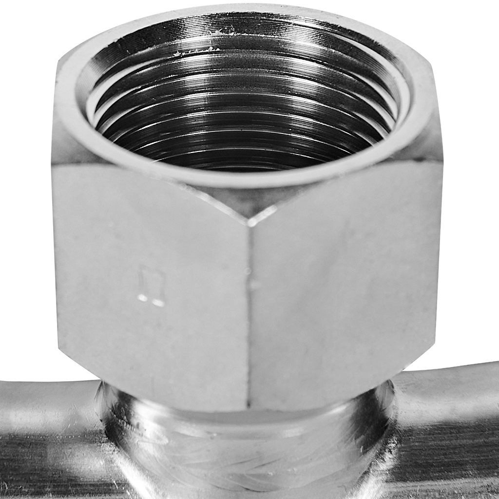 Тройник-переходник-ВР ROMMER 22х3/4 из нержавеющей стали прессовой