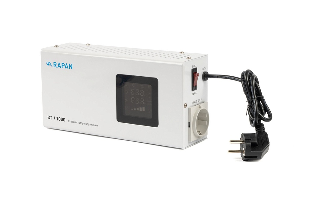 Стабилизатор сетевого напряжения, 1000ВА, Uвх. 100-260 Bastion RAPAN ST-1000, 8900