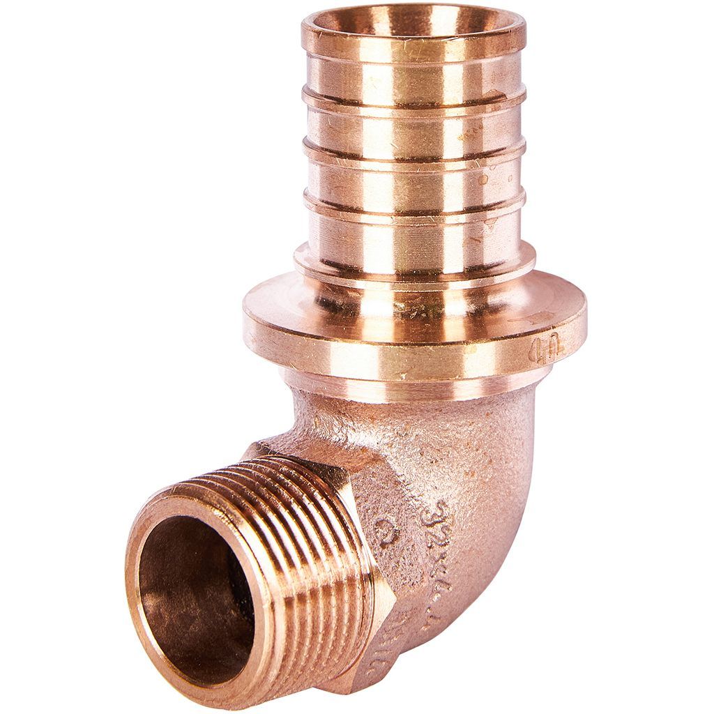 Угольник-переходник РЕХАУ RAUTITAN с наружной резьбой 32-R 3/4 RX+ для труб из сшитого полиэтилена аксиальный, 14563511001