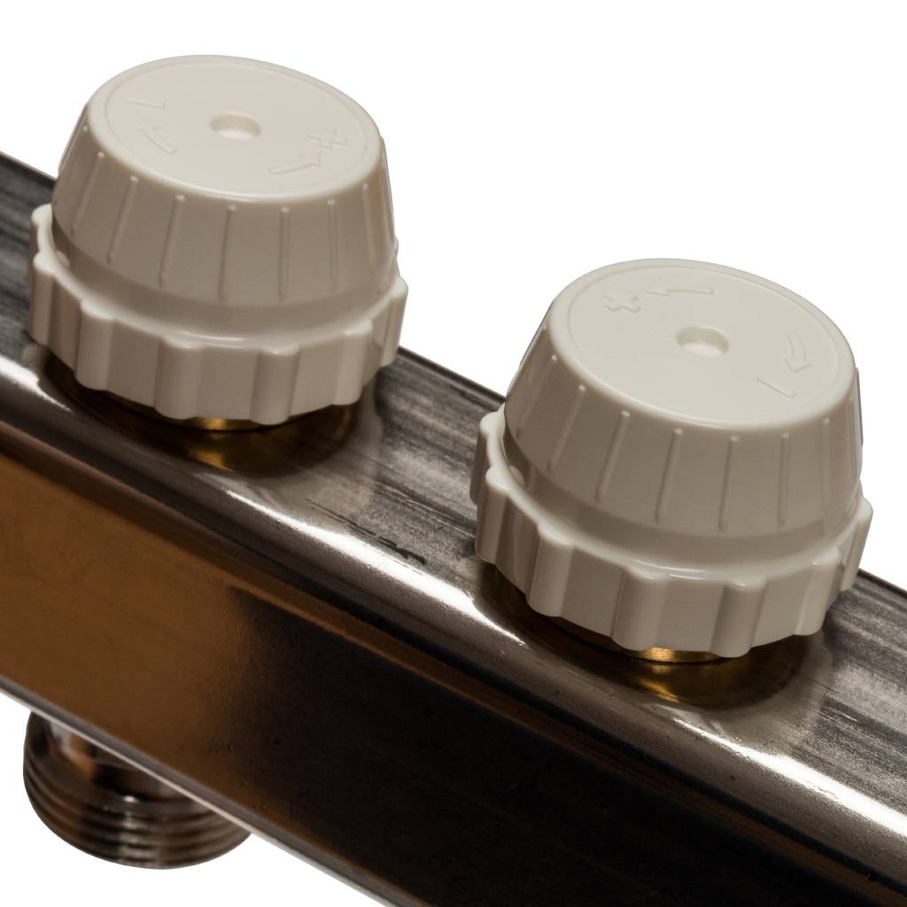 Коллектор из нержавеющей стали в сборе без расходомеров STOUT 10 выходов, SMS 0912 000010