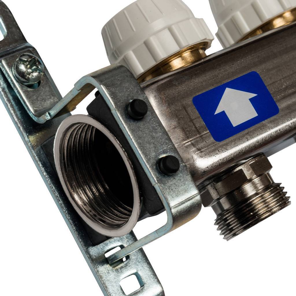 Коллектор из нержавеющей стали с расходомерами STOUT 7 выходов, SMS 0917 000007