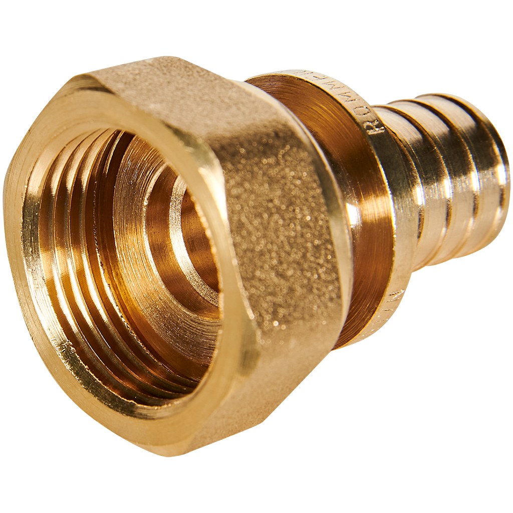 Переходник с накидной гайкой ROMMER 20xG 3/4 для труб из сшитого полиэтилена аксиальный