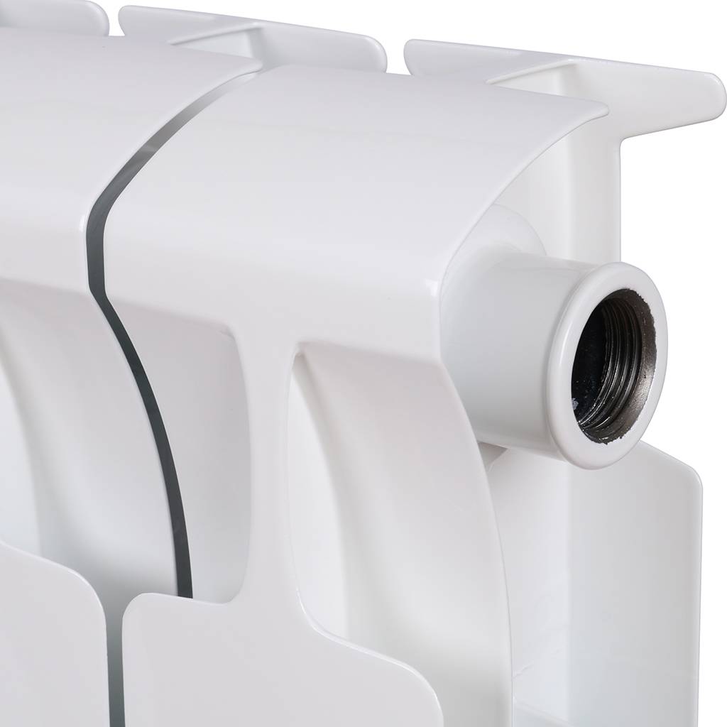 Радиатор биметаллический RIFAR MONOLIT 350 12 секций боковое подключение (белый RAL 9016), 3RM35-12