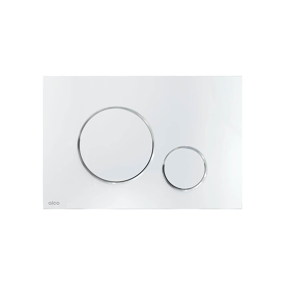 AM101/1120-4:1 M671-VE-01 (AM101/1120-4:1 RU M671-0001) AlcaPlast Инсталляция с кнопкой хром глянцевая и шумоизоляцией AM101/1120+M671+M91