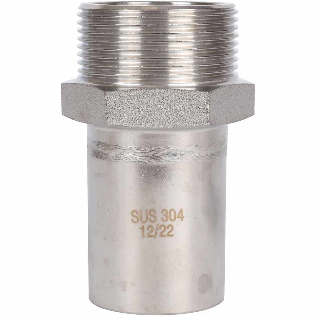 Вставка ROMMER переходная НПр-НР, 42х11/2, из нержавеющей стали прессовой, RSS-1024-042112