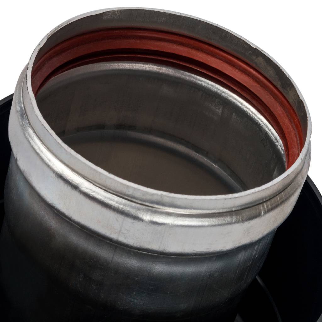 *SCA-0080-080125 STOUT Элемент дымохода манжета для перехода с D80 на финальный вертикальный участок D80/125