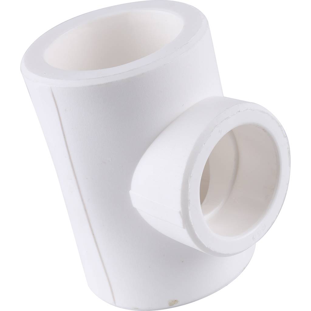 Тройник переходной Kalde 63x50x63 для полипропиленовых труб под сварку (цвет белый), 3212-tio-635063