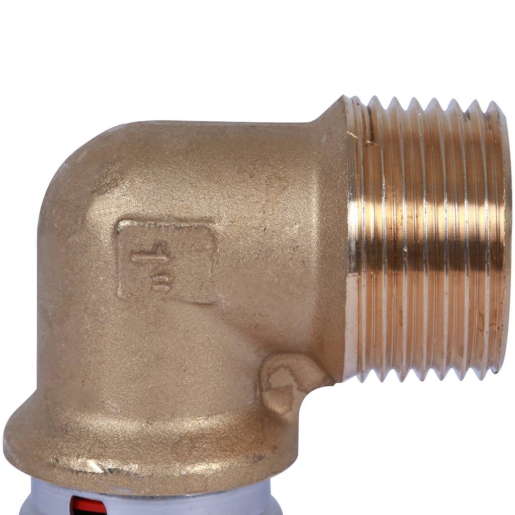 Угольник-переходник STOUT с наружной резьбой 1 х26 для металлопластиковых труб прессовой, SFP-0011-000126