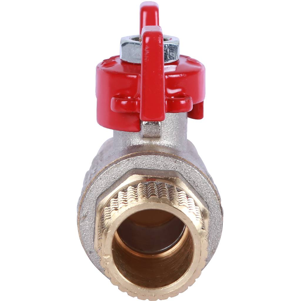 Кран шаровой ROMMER 1/2 НР/НР, ручка бабочка, RBV-0007-0410215