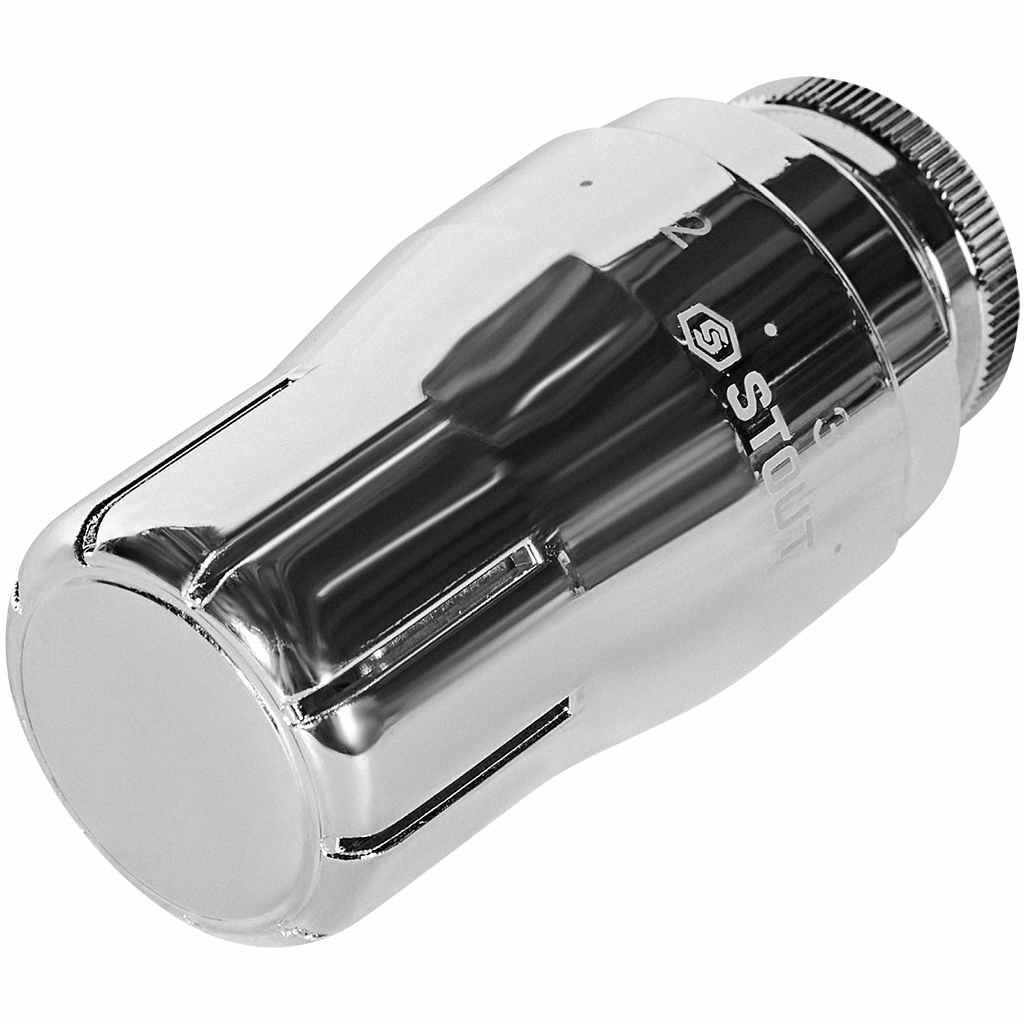 Головка термостатическая STOUT Design хром, жидкостная M30x1,5, SHTD-0002-003015C