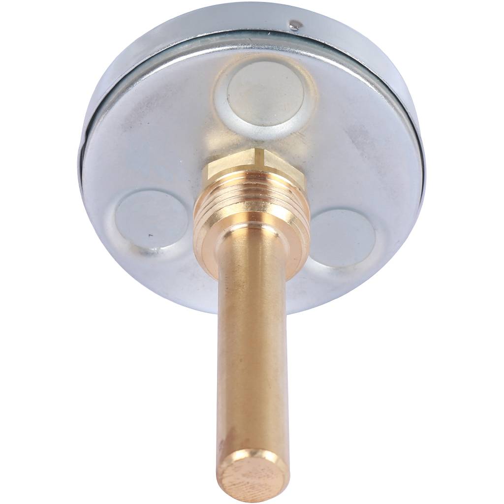 Термометр биметаллический WATTS с погружной гильзой 63 мм штуцер 75 мм