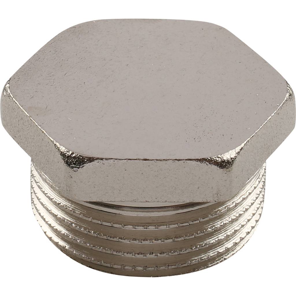 Заглушка TIEMME НР никелированная 1 для стальных труб резьбовой, 1500266