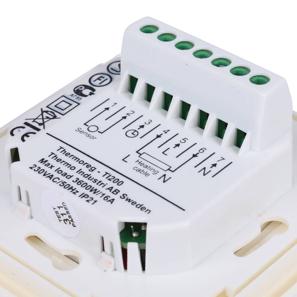 Терморегулятор THERMO Thermoreg Design от +5 до +40 16 А, TI-200D