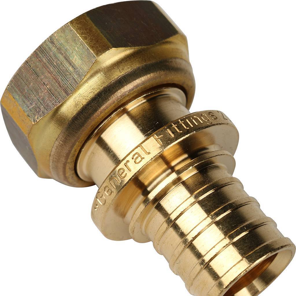 Переходник STOUT с накидной гайкой (евроконус) 20xG 3/4 для труб из сшитого полиэтилена аксиальный, SFA-0034-002034