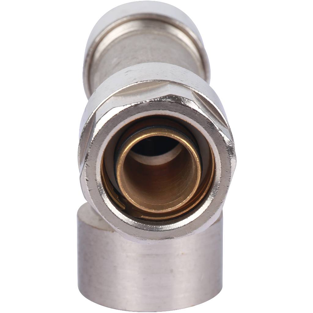 Тройник с внутр.резьбой Prandelli Multyrama (20х2,0х3/4) для металлопластиковых труб винтовой, 103.08.62.0