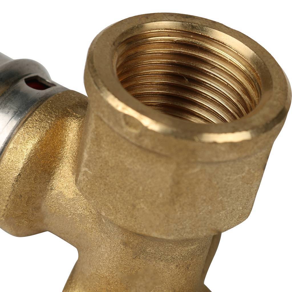 Угольник STOUT настенный с креплением короткий 1/2 х20 для металлопластиковых труб прессовой, SFP-0018-001220