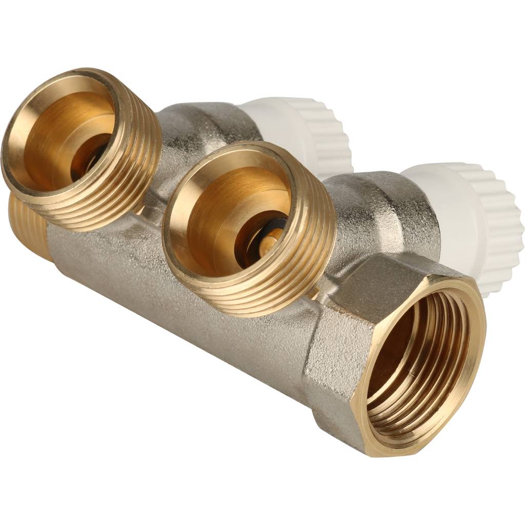 Коллектор распределительный STOUT 3/4 , 2 отвода 3/4 ЕК