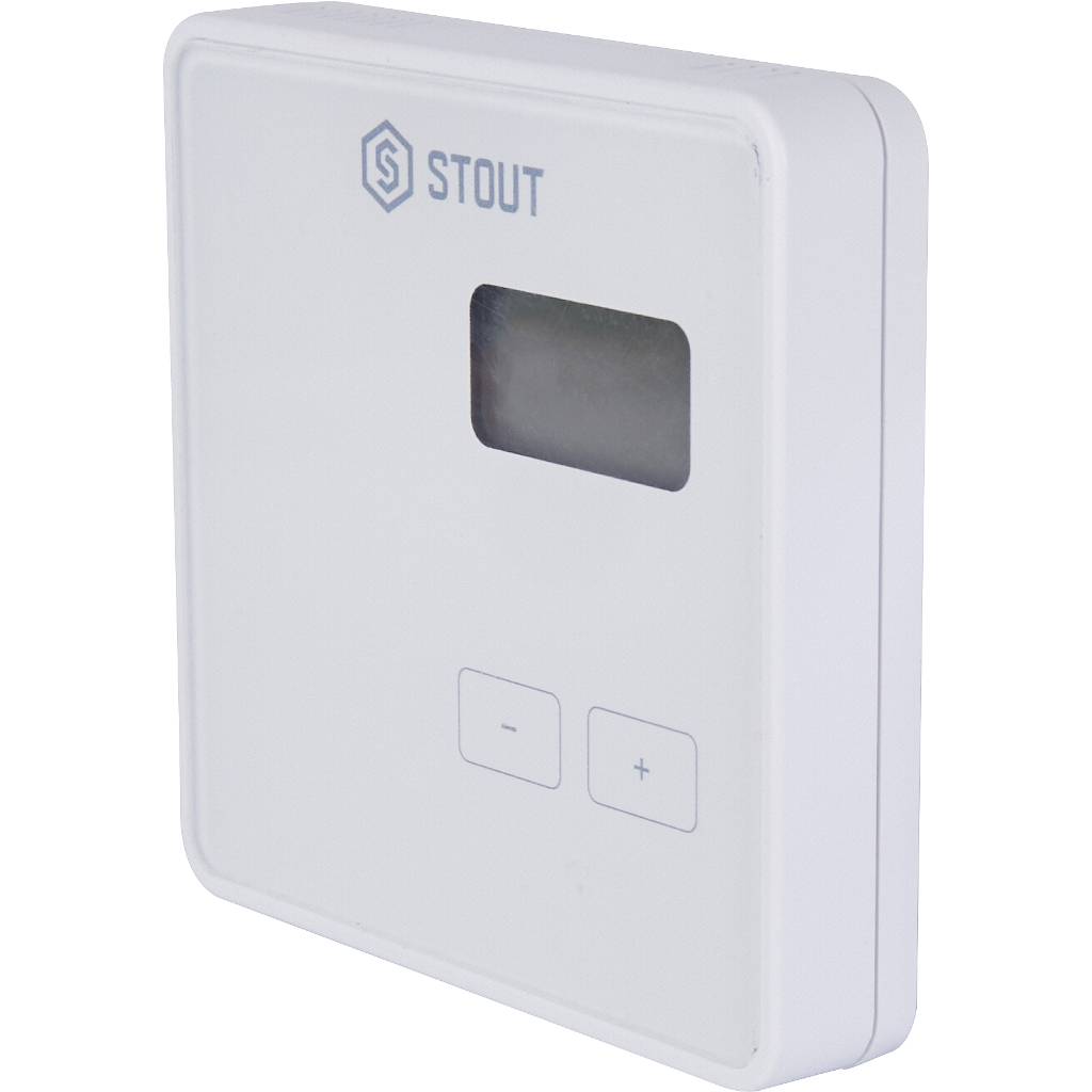 Проводной комнатный регулятор STOUT R-9b, белый, STE-0101-009001