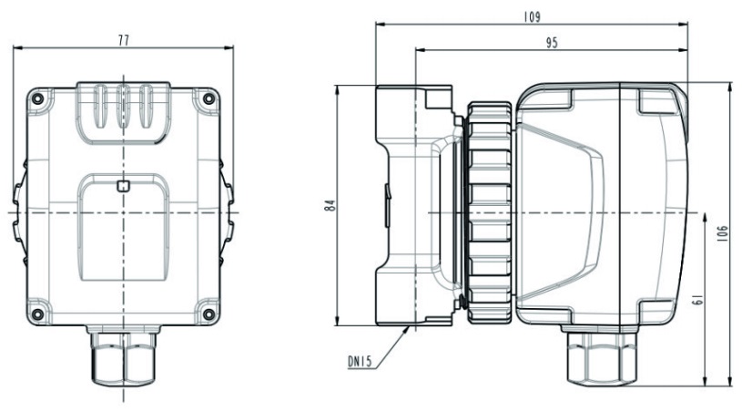 Циркуляционный насос ROMMER COMFORT для ГВС корпус латунь