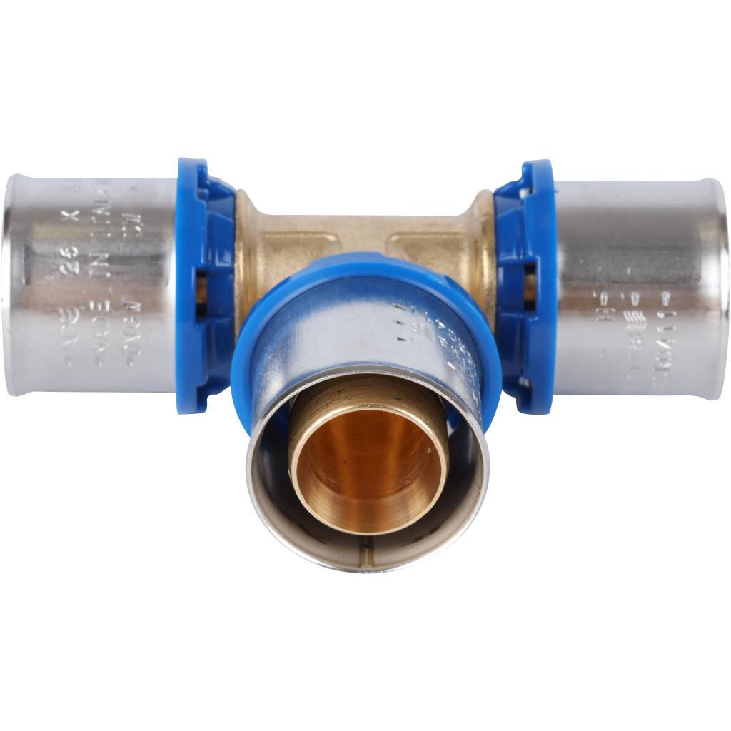 Тройник равнопроходный APE 26х26х26 для металлопластиковых труб прессовой, ARL2200333