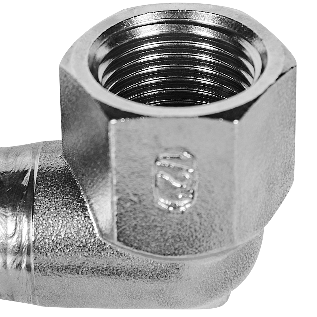 Угольник ROMMER-переходник-ВР, 18х1/2, из нержавеющей стали прессовой