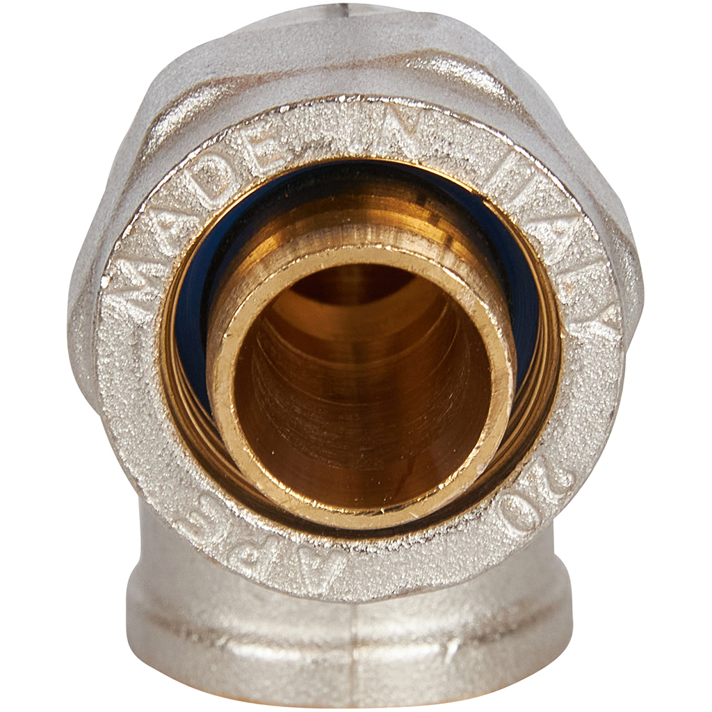 Угольник-переходник STOUT с внутренней резьбой 1/2 х20 для металлопластиковых труб винтовой, SFS-0007-001220