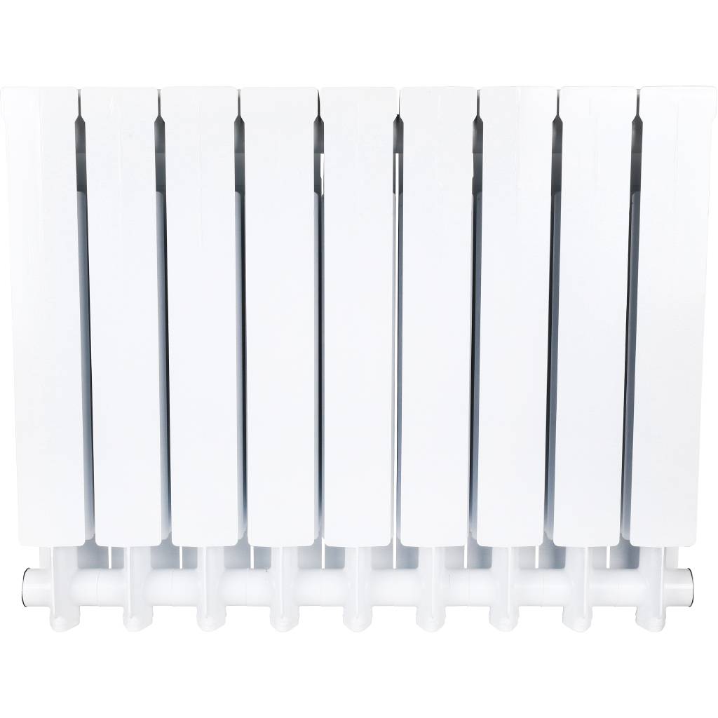 Радиатор алюминиевый Global VOX- R 500 9 секций боковое подключение (белый RAL 9010), VX05001009