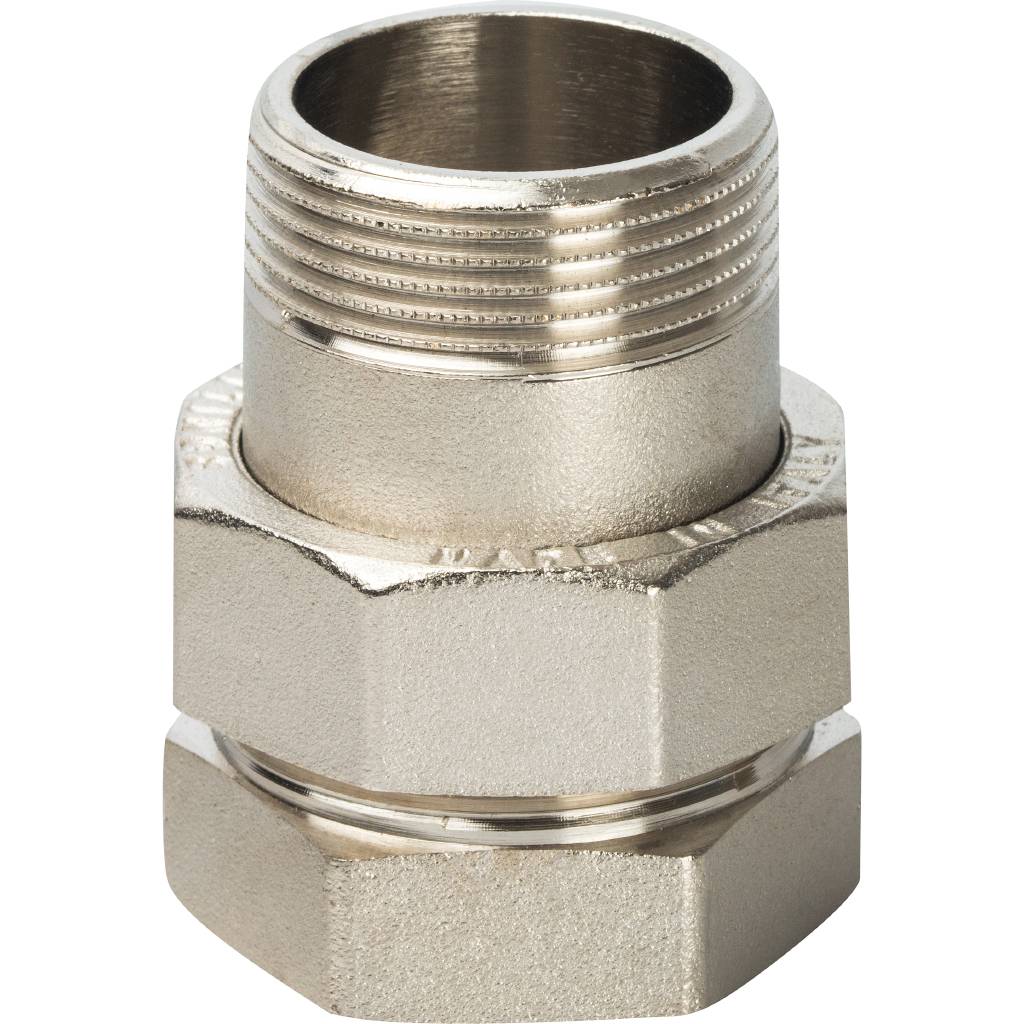 Разъемное соединение STOUT американка ВН никелированное, уплотнение под гайкой 1 1/2 o-ring кольцо, SFT-0041-000112