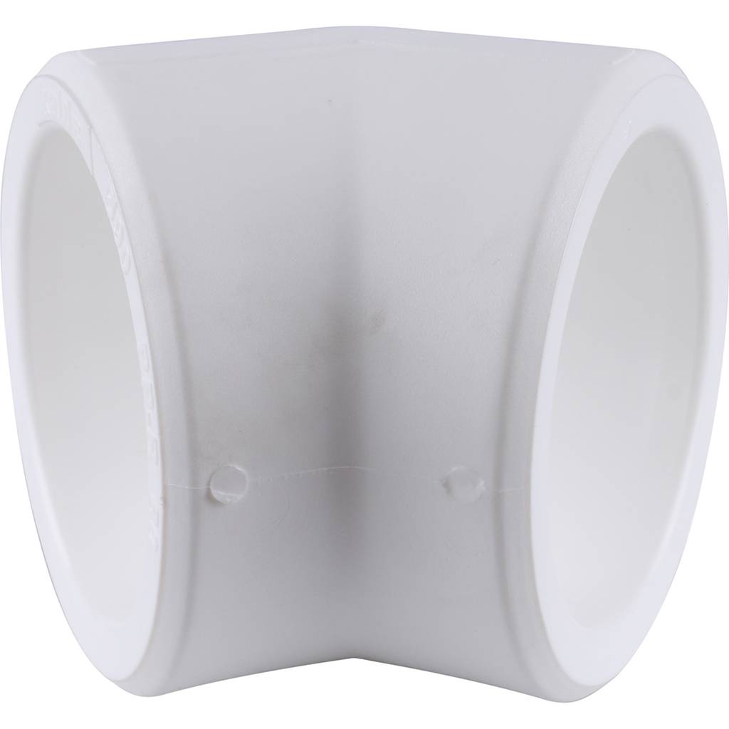 Угольник 45* Kalde d=90 для полипропиленовых труб под сварку (цвет белый), 3212-elb-900045