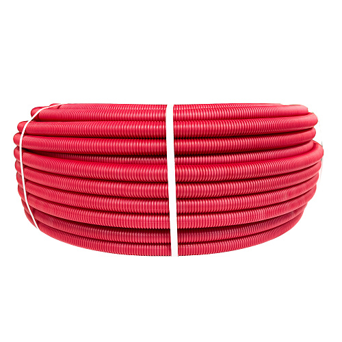 Труба EVOH PE-Xa в гофроизоляции 16х2,2х23, 100м красная, RTP