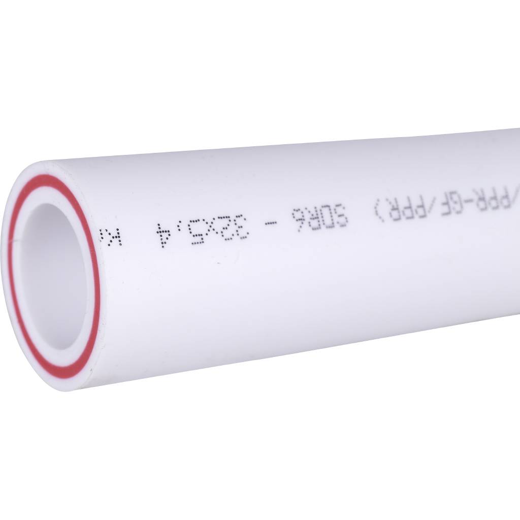 Труба полипропиленовая армированная Политэк d=32х5,4 (PN 25) (стекловолокно) (цвет белый), 9250032054