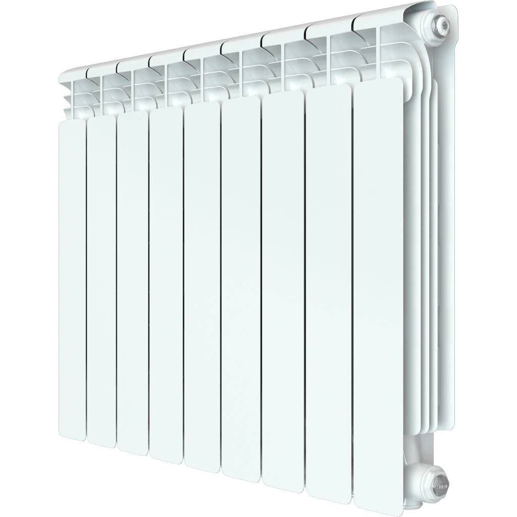 Радиатор алюминиевый RIFAR ALUM 500 9 секций боковое подключение (белый RAL 9016), 2RAl50-9