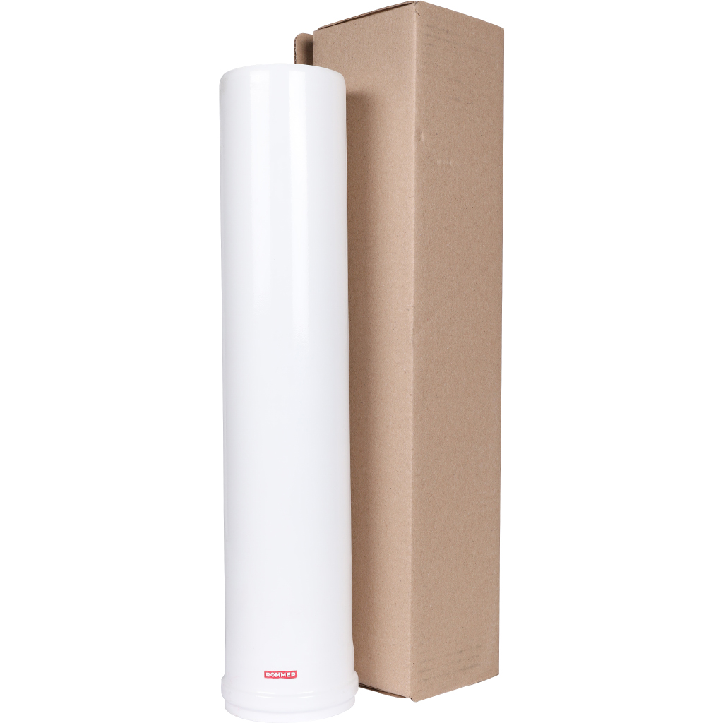 Удлинитель дымохода утепленный традиционный ROMMER D80(п-м), L500 (газоход до 185 градусов), RCA-0080-800500