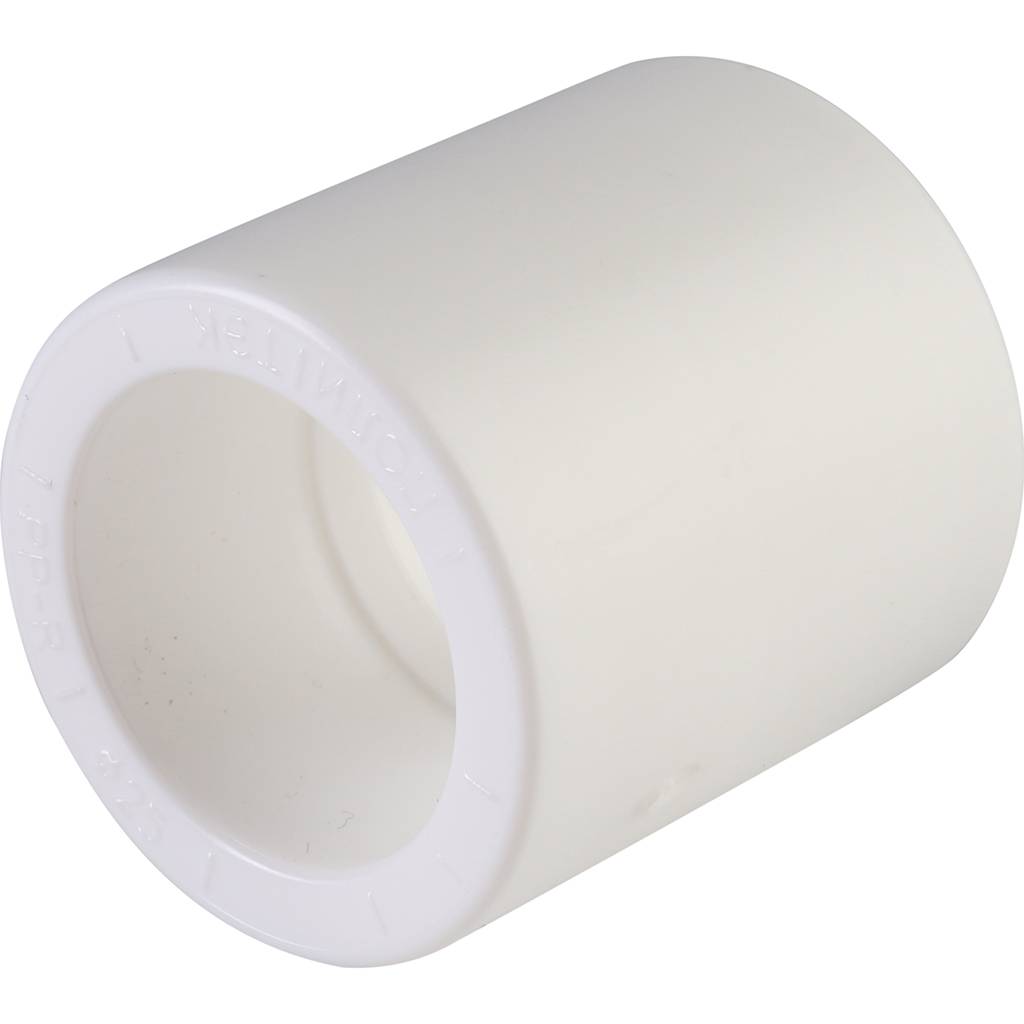 Муфта для полипропиленовых труб под сварку (цвет белый) Политэк d=25, 9000000225