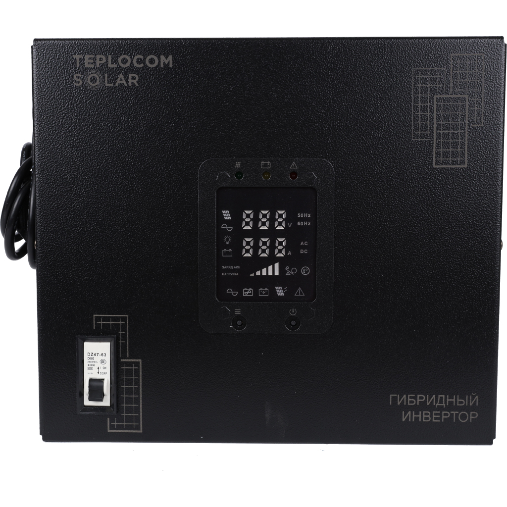 Гибридный солнечный инвертор TEPLOCOM SOLAR-1500, 2412