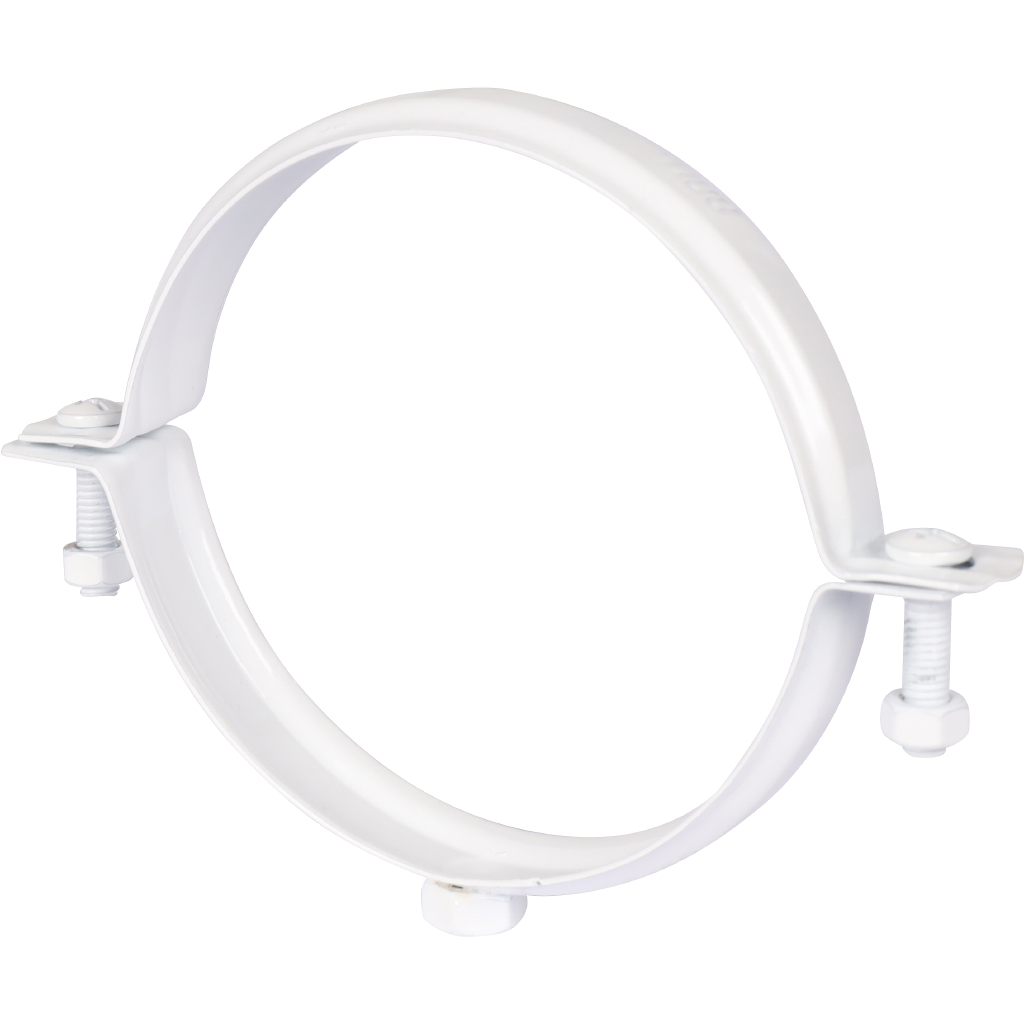 Крепление к стене металлическое белое ROMMER D100 (хомут)