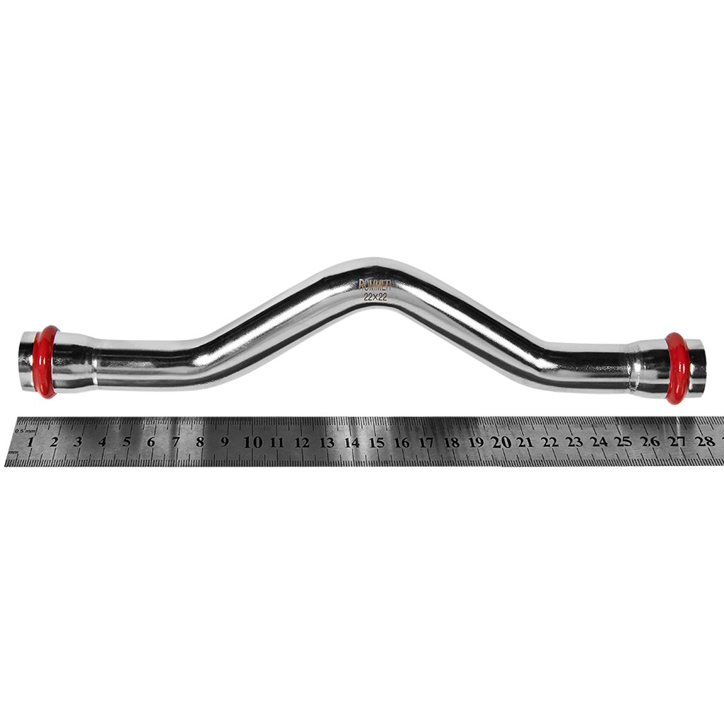 Обвод ROMMER ВПр-ВПр, 22, из нержавеющей стали прессовой, RSS-1006-000022