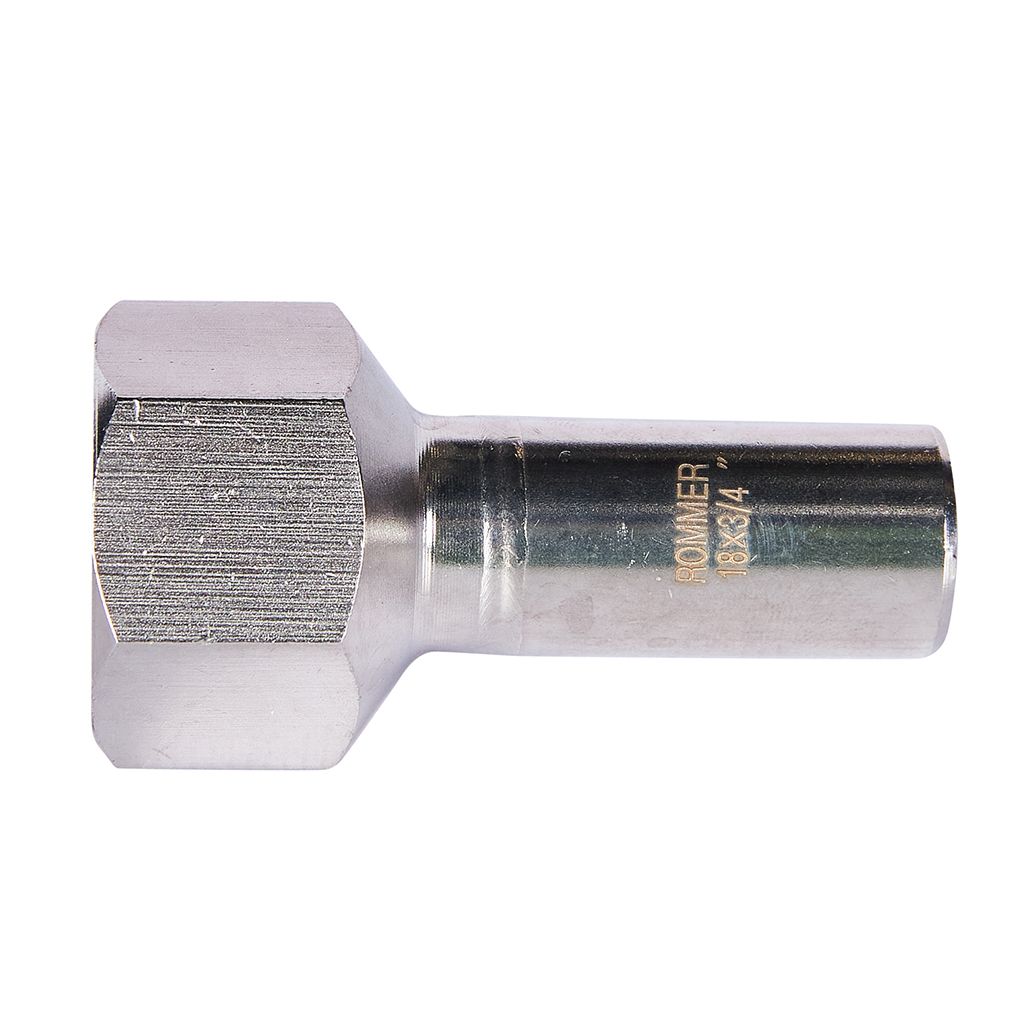 Вставка переходная НПр-ВР ROMMER 18х3/4 из нержавеющей стали прессовой, RSS-0023-001834