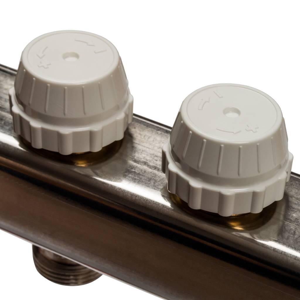 Коллектор из нержавеющей стали в сборе без расходомеров STOUT 11 выходов, SMS 0912 000011