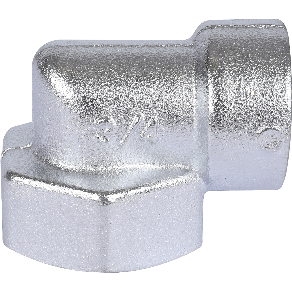 Переходник угловой FAR хром., 3/4 ВР х 1/2 ВР