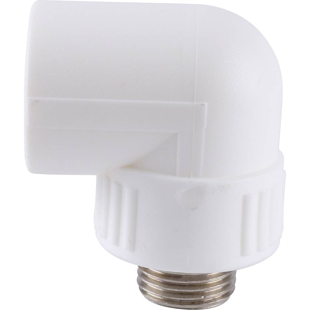 Угольник Kalde с наружной резьбой 25x1/2 для полипропиленовых труб, 3222-emo-250b00