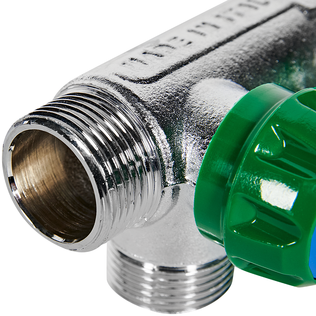 Коллектор регулирующий STOUT 3/4, 2 отвода 3/4 ЕК