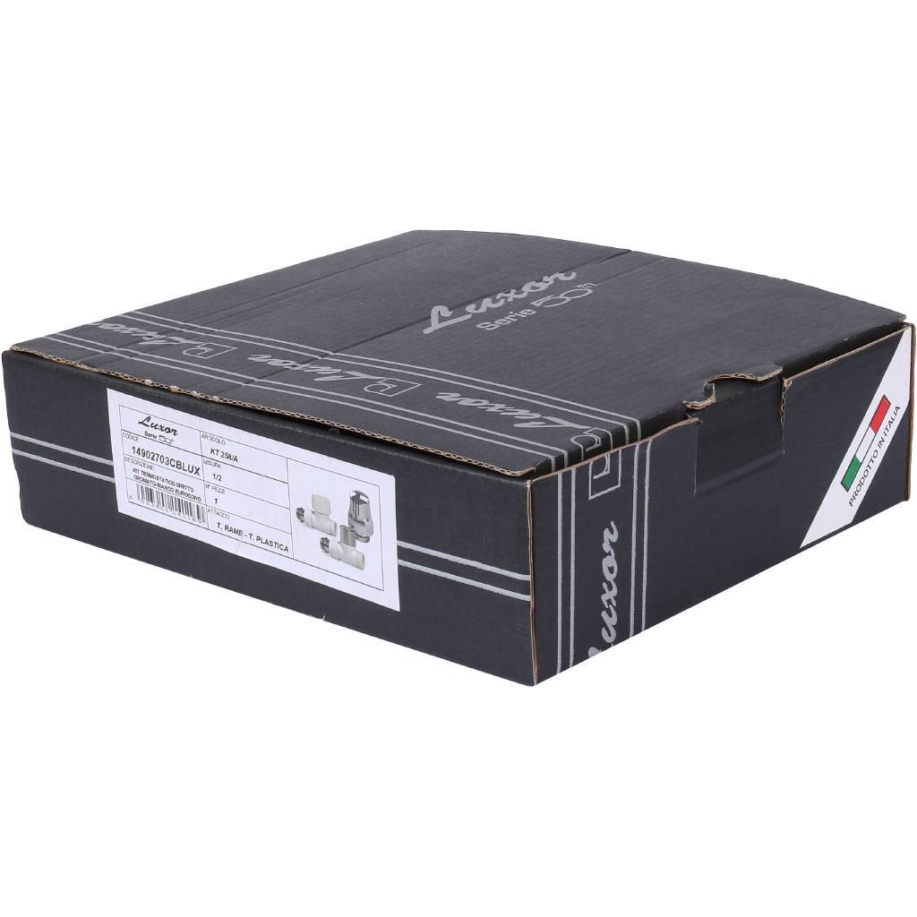 Термостатический комплект LUXOR 1/2 EK прямой KT 258/A, 14902703CBLUX