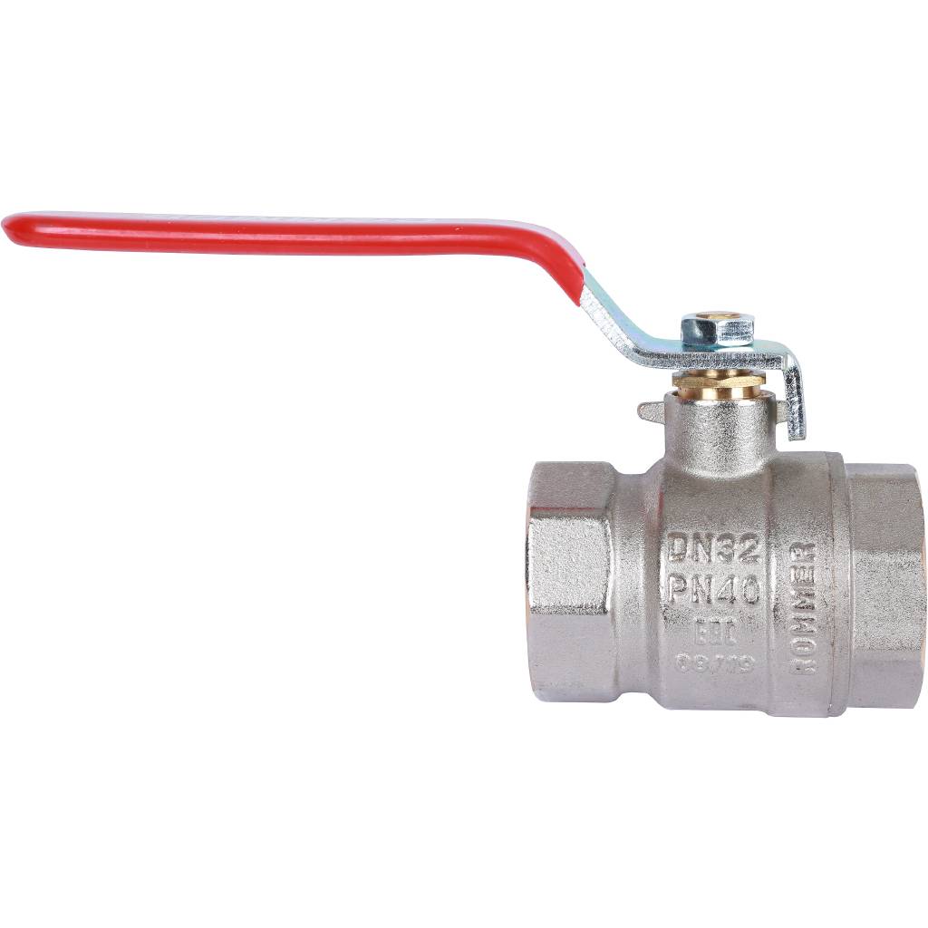 Кран шаровой ROMMER 1 1/4 ВН/ВН, ручка рычаг