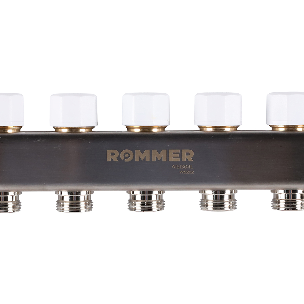 Коллектор из нержавеющей стали с расходомерами ROMMER 7 выходов