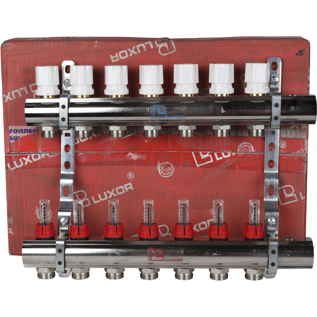 Коллектор в сборе с расходомерами LUXOR CD 477/7